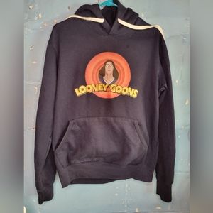 Looney Goones hoodie men's size Medium funny take on Looney Tunes